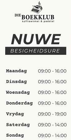 Boekklub Nuwe Ure Ok 2025